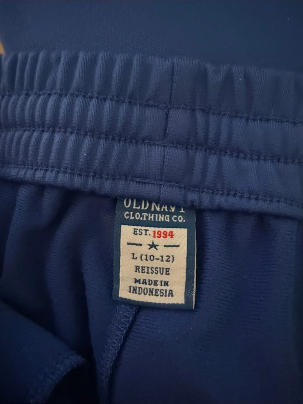 Old Navy Royal Blue Joggers with White Side Stripes
